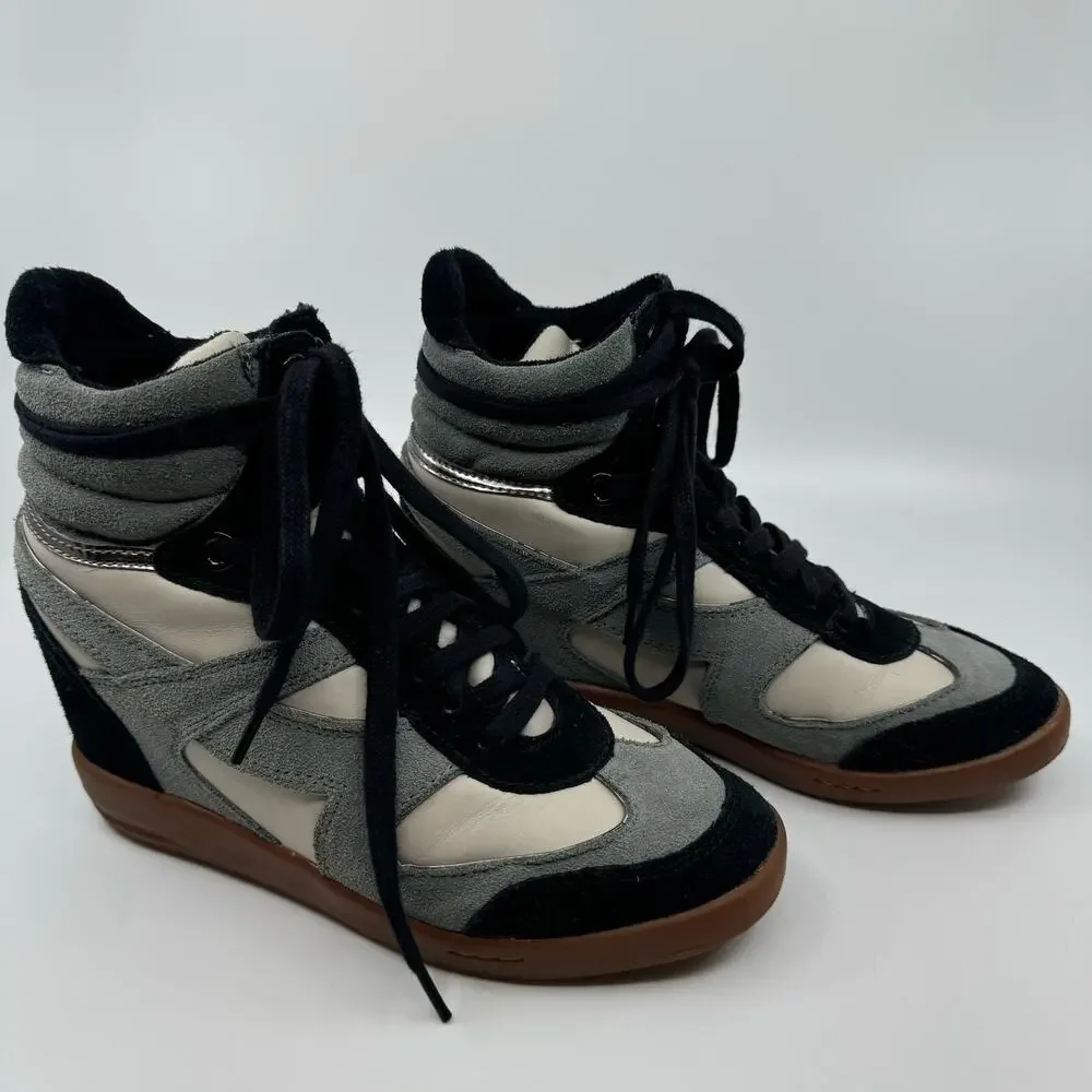 Bronx Hotsee high-top wedge sneakers trainers Y2K size 37